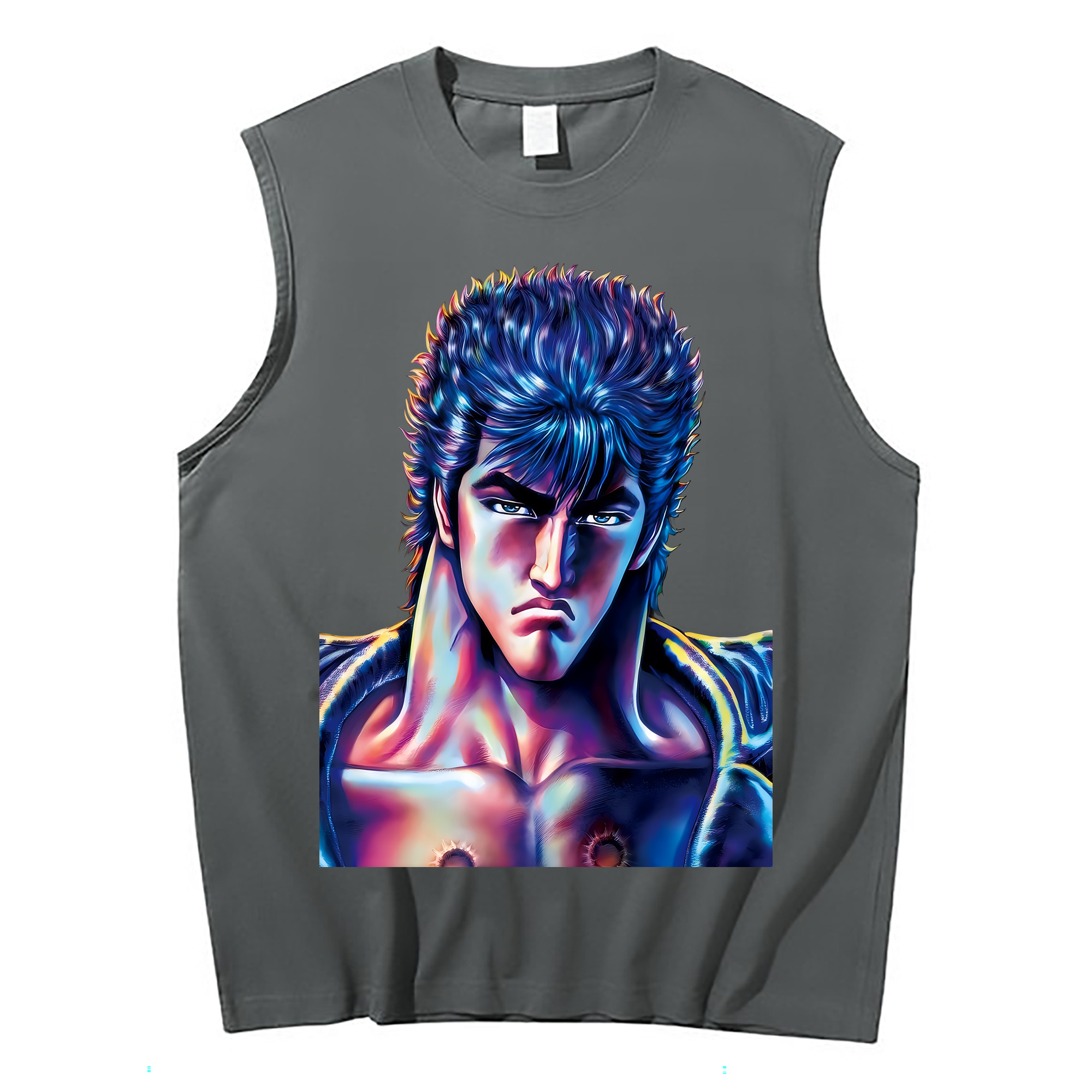 （画像用） 北斗の拳 Fist of the North Star コットン100％タンクトップ（フロントプリント）